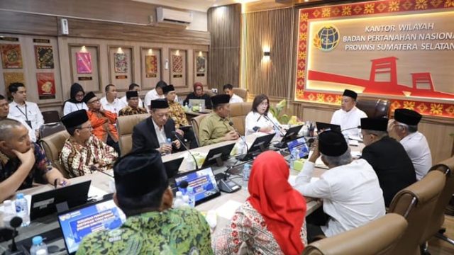 Menteri ATR/BPN Dorong Percepatan Sertipikasi Tanah Wakaf dan Rumah Ibadah di Sumsel