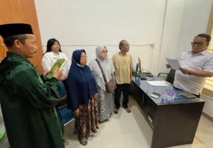 Kantah Sibolga Ambil Sumpah Kehilangan Sertipikat Osmardani Siregar