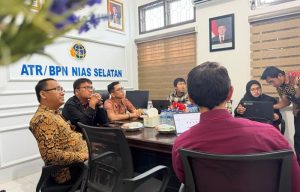 Kantah Nias Selatan Terima Kunjungan BIRO Perencanaan ATRBPN