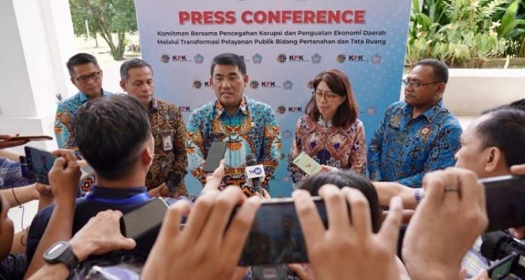 Kementerian ATR/BPN Usung Sembilan Program Kerja Sama dengan KPK dan Pemda Se-Sulut