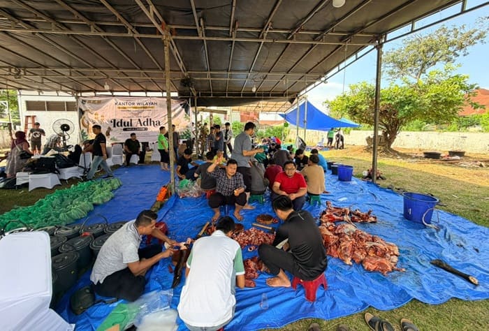 Idul Adha 2026, Kanwil BPN Sumut Potong 11 Hewan Kurban untuk Warga dan Pegawai