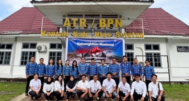Kepala Kantah Nias Selatan Supratman Pimpin Upacara Harkitnas ke-118