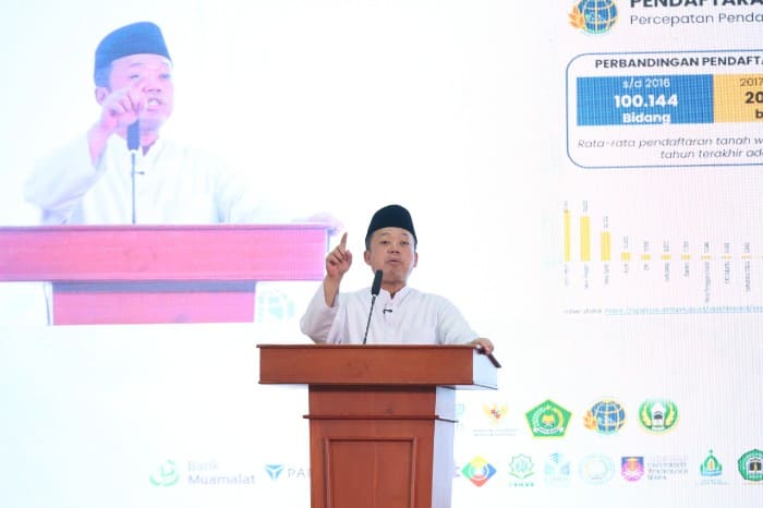 Sertipikasi Tanah Wakaf Melejit 206%, Nusron Apresiasi Peran Nazir