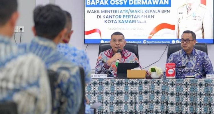 Wamen Ossy Minta Jajaran Kanwil BPN Kaltim Tingkatkan Kualitas Pelayanan Publik