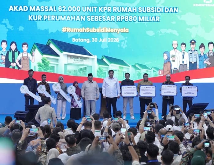 Hadir di Akad Massal 62 Ribu KPR Subsidi, Menteri Nusron Legalitas Tanah Beri Kepastian Hukum