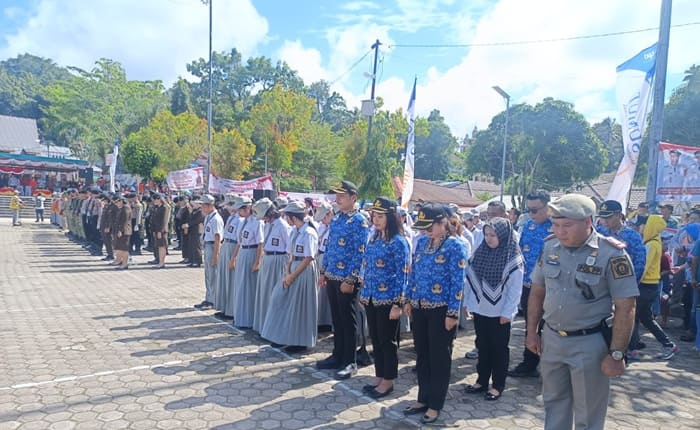 Ikuti Upacara HUT ke-81 RI, Kantah Nias Selatan Perkuat Integritas dan Pengabdian