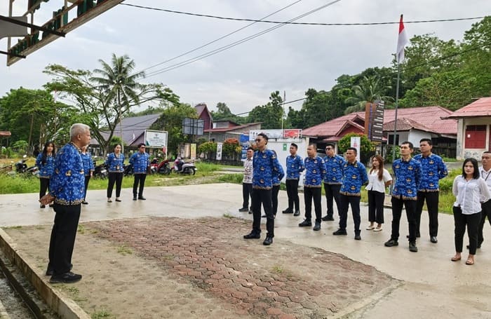 Pimpin Apel, Kepala Kantah Nias Selatan Minta Pegawai Jaga Kesehatan