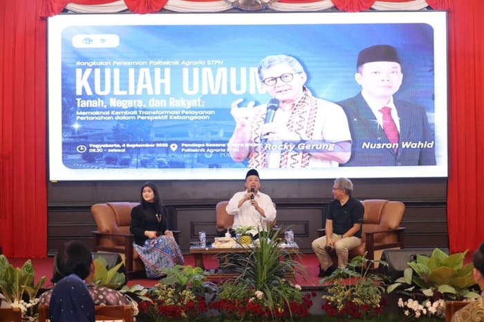 Rocky Gerung di STPN Konflik Agraria Itu Sebenarnya Soal Beda Makna Tanah