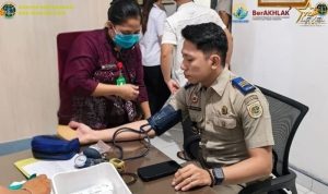 Pegawai Kantah Nias Selatan Jalani Pemeriksaan Kesehatan
