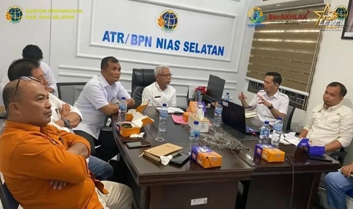Update Data Lahan Baku Sawah, Kantah Nias Selatan Gelar Rakor Bersama Dinas Terkait