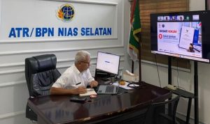 Kepala Kantor Pertanahan Nias Selatan Ikuti Simulasi Ujian Dinas