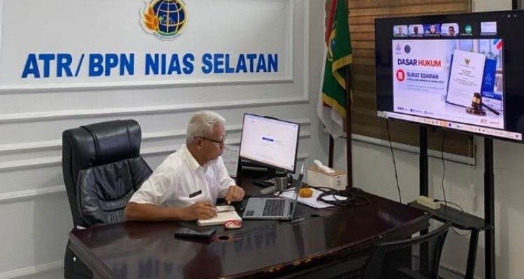 Kepala Kantor Pertanahan Nias Selatan Ikuti Simulasi Ujian Dinas