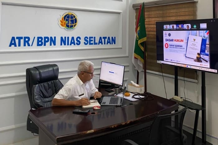 Kepala Kantor Pertanahan Nias Selatan Ikuti Simulasi Ujian Dinas